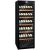 Multi-temperature wine storage and service cabinet