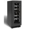 Dual temperature dark inox built in wine service cabinet - 72cm Door
