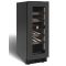 Dual temperature dark inox built in wine service cabinet - 72cm Door