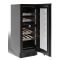 Dual temperature dark inox built in wine service cabinet - 72cm Door