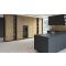 Built-in 2 temperature wine cabinet for service