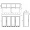 Combination of 2 refrigerated display cabinets for wine and 2 for meat maturation
