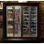 Combination of 2 professional refrigerated display cabinets for wine, cheese and cured meat - Central installation - Curved frame