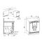 Mini fridge : can be fitted under counter with decorative panel coverable - 124 Liters