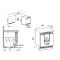 Mini fridge : can be fitted under counter with decorative panel coverable - 134 Litres