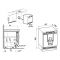 Mini Freezer : can be fitted under counter with decorative panel coverable - 80 Litres