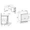 Mini Freezer : can be fitted under counter with decorative panel coverable - 87 Litres