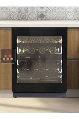 Dual temperature wine cabinet for storage and service - can be fitted
