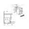 Dual temperature wine cabinet for storage and service - can be fitted
