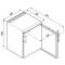 Built-in underfloor static negative cabinet - 143L