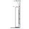 Multi-temperature wine display cabinet for service and storage - HOME - 3 glazed sides - Horizontal bottles - 36cm deep 