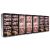 Combination of 4 display cabinets for wine (Standing bottles) and 3 for meat maturation - Depth 70cm
