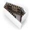 Personalised cellar fittings with steel structure and wooden strips for 1106 bottles - Essentiel bois
