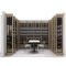 Personalised wood and metal cellar fittings for 1137 bottles - Wood system