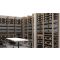 Personalised wood and metal cellar fittings for 1137 bottles - Wood system