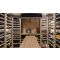 Personalised wood and metal cellar fittings for 1137 bottles - Wood system