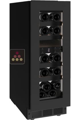 Dual temperature wine service cabinet