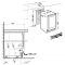Single temperature wine cabinet for storage and service - can be fitted

