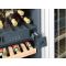 Multi-purpose wine cabinet for the storage and service of wine - can be fitted - White glass door - Exposition Model
