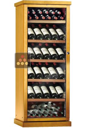 Single temperature wine storage or service cabinet