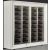 Freestanding combination of two professional multi-temperature wine display cabinets - Inclined bottles - Curved frame