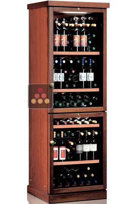 Combined 2 Single temperature wine storage or service cabinets