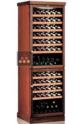 Combined 2 Single temperature wine storage or service cabinets