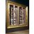 Built-in combination of two professional multi-temperature wine display cabinets - Horizontal bottles - Curved frame