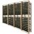 Wooden storage rack for 384 bottles