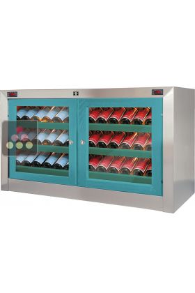 Dual temperature contemporary wine cabinets 