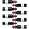 Set of 10 horizontal wall rack for 8 x 75cl bottles