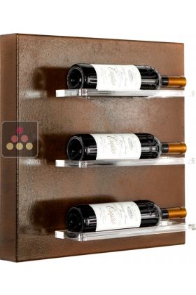Wall Wine Rack in Plexiglass for 3 bottles