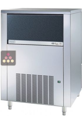Ice cube maker up to 155kg/24h with 65kg of integrated storage - Freestanding - Air-cooled condenser