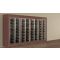 Freestanding combination of 4 professional multi-temperature wine display cabinets - Inclined bottles - Flat frame