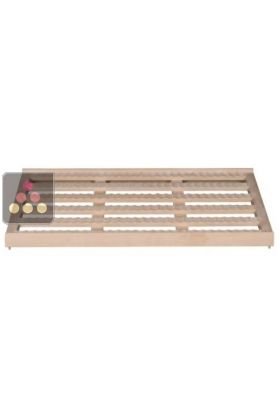 Beech wood storage shelf for wine cabinets in the Prestige range