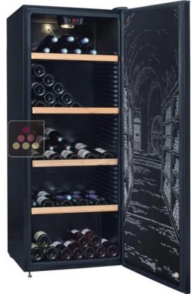 Wine cabinet for multi temperature service or single temperature storage 