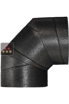 Semi-rigid polyethylene duct for Friax cellar air conditioner - 90° Bend - Inner diam. 160mm