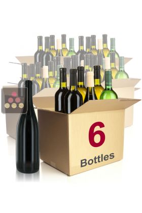 6 bottles of wine : white and red wines