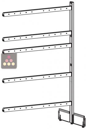 Front and back Visiotyle additional unit 4 columns - 12 levels