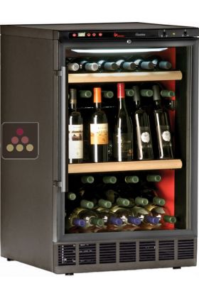 Built-in single temperature wine cabinet for wine storage or service