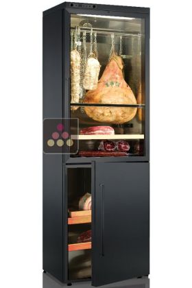 Combination of 2 single temperature delicatessen cabinets