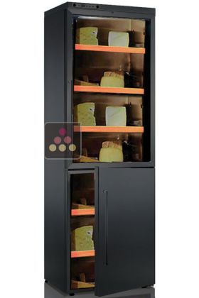 Combination of 2 single temperature cheese cabinets