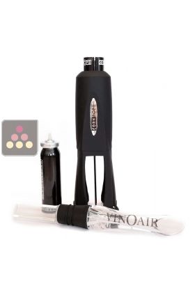 Connoisseur Collection including 1 Pop Luxe gas corkscrew + 2 gas refills Pop Luxe gas corkscrew + 1 VinOair pouring spout