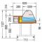 Refrigerated Counter Display Case for Cheese,Meats, cold cuts and fresh produce