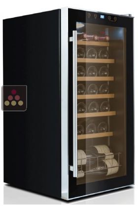 Single temperature wine service cabinet