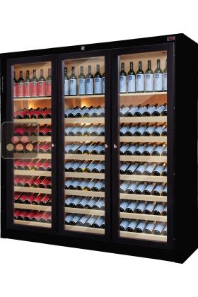 Triple temperature contemporary wine cabinets 