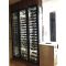 Custom dual temperature wine cabinet with remote compressor