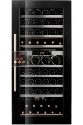 Dual temperature built in wine cabinet for storage and/or service