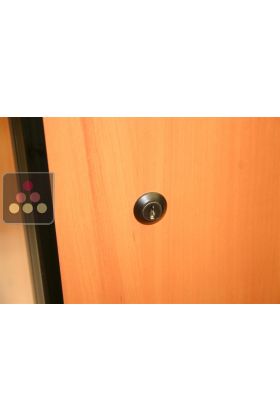Replacement lock for wine cabinet with solid door - coloured