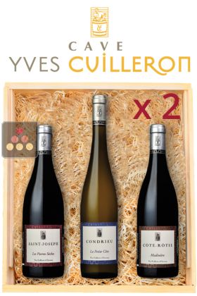 6 bottles of wine - Yves Cuilleron : St Joseph, Condrieu, Côte Rôtie 